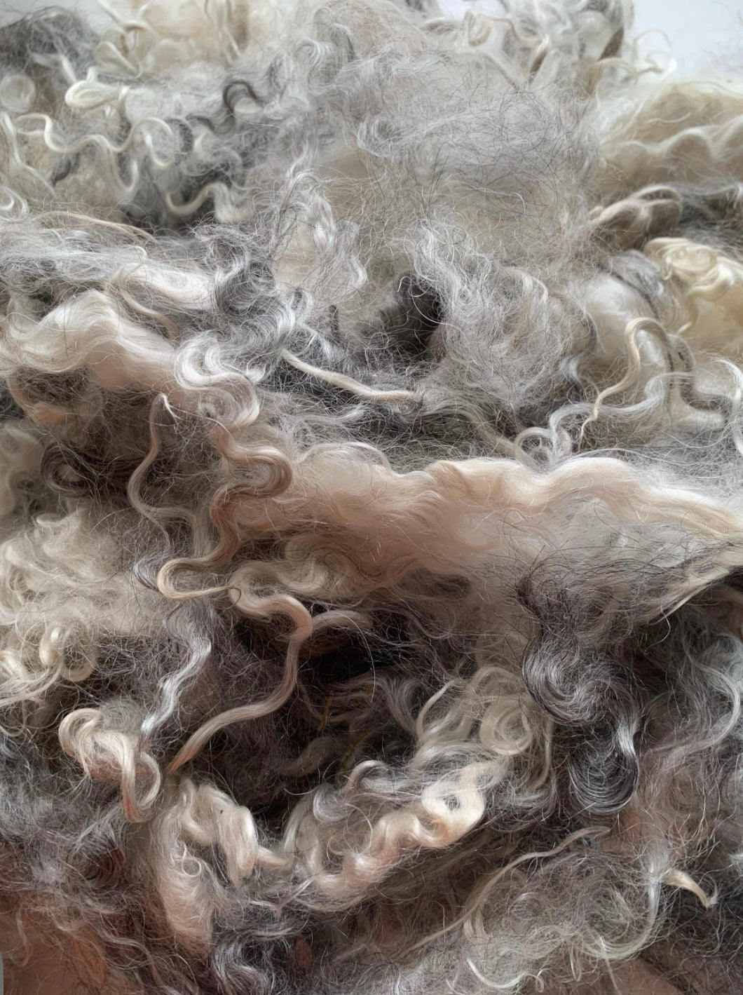 1LB of mystery locks for spinning felting wet felting needle felting and crafts. Dyed and undyed. Wool alpaca mohair